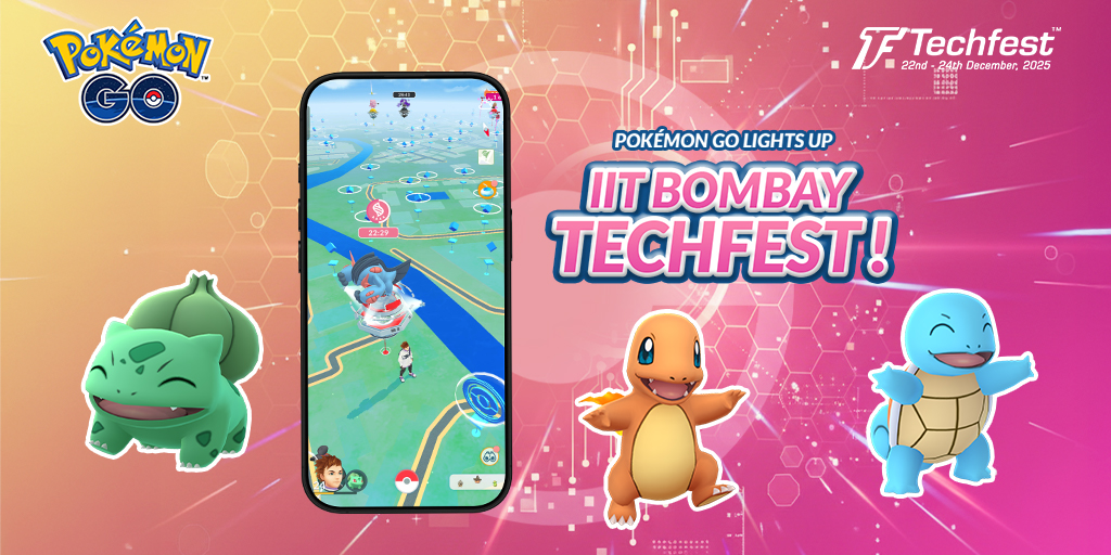 Pokémon GO débarque à IIT-Bombay pour Techfest 2025 !